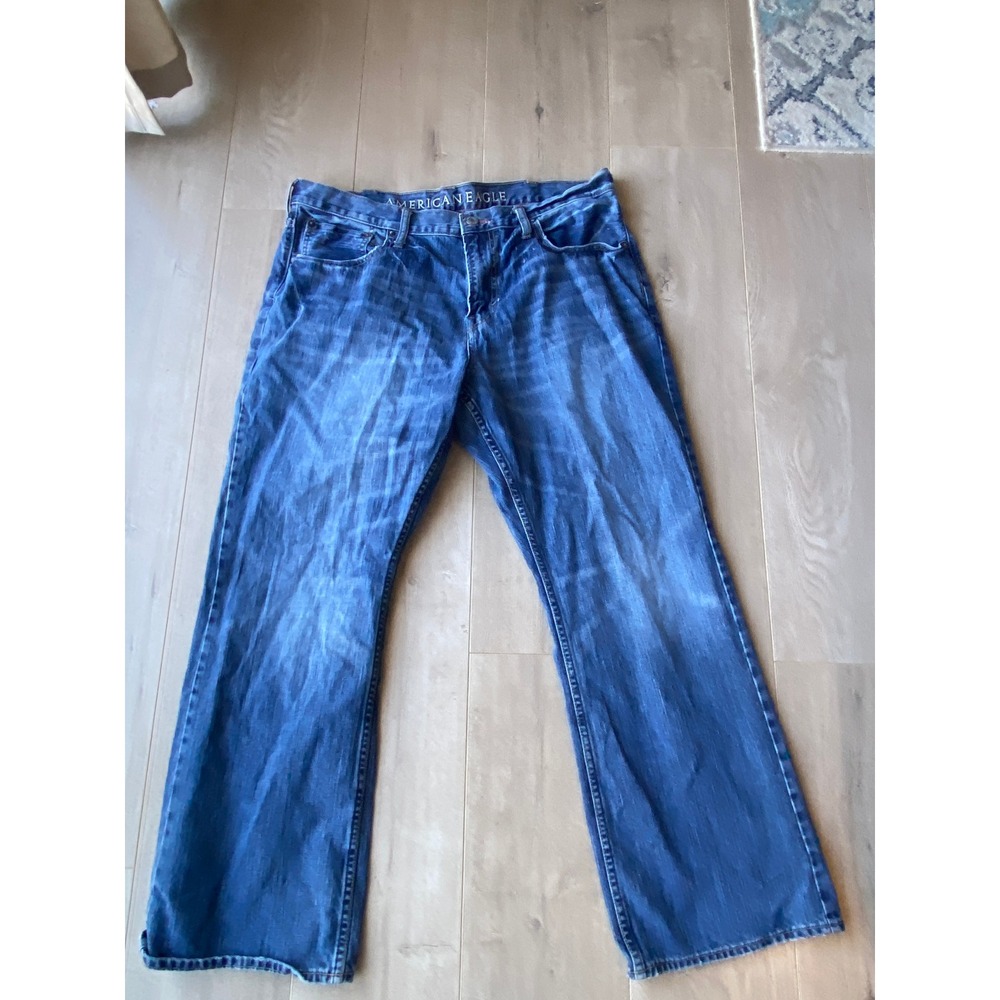 American Eagle Outfitters Mens Bootcut Jeans Medium Wash‎ Denim 38x32
